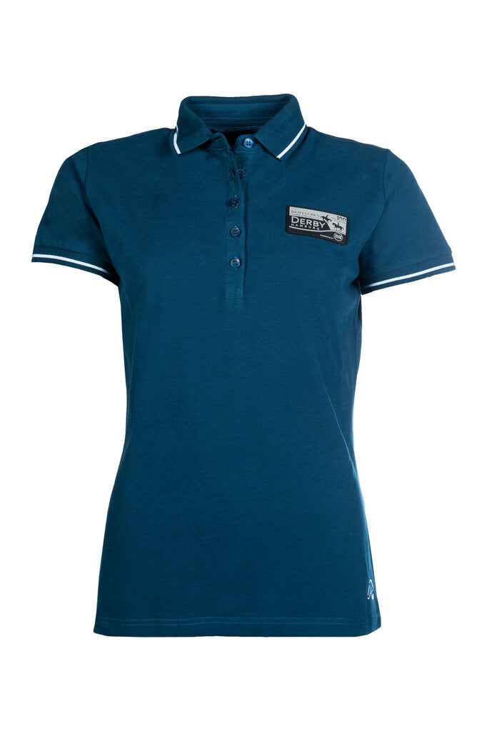 HKM Ladies Polo Shirt -Derby- #colour_petrol