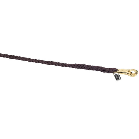 Eskadron Regular Brass Panic Hook Lead Rope #colour_dark-brown
