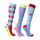 Hy Equestrian Novelty Printed Socks #colour_blue-cerise