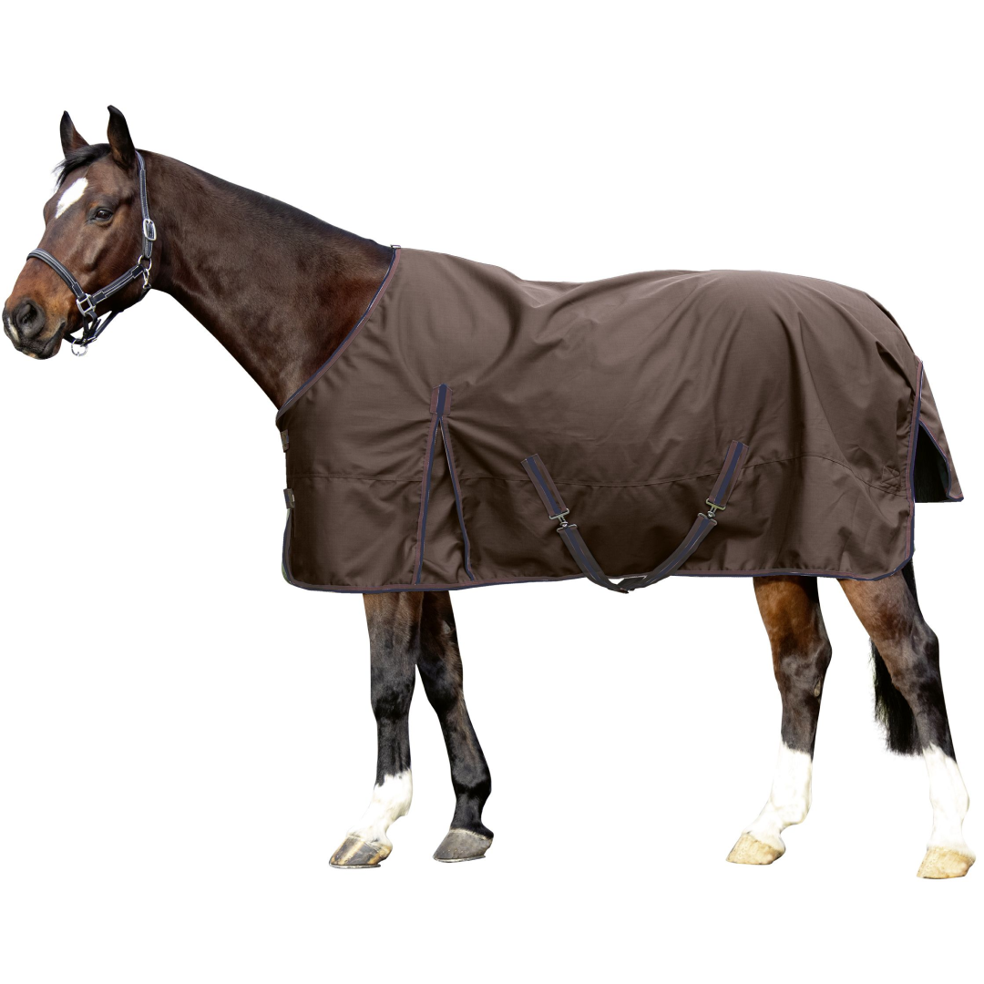 HKM Stay Dry Turnout Rug 600D #colour_dark-brown